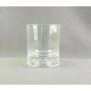 Crown Royal Canadian Whisky Lowball Old Fashioned Rocks Glass Embossed Bottom